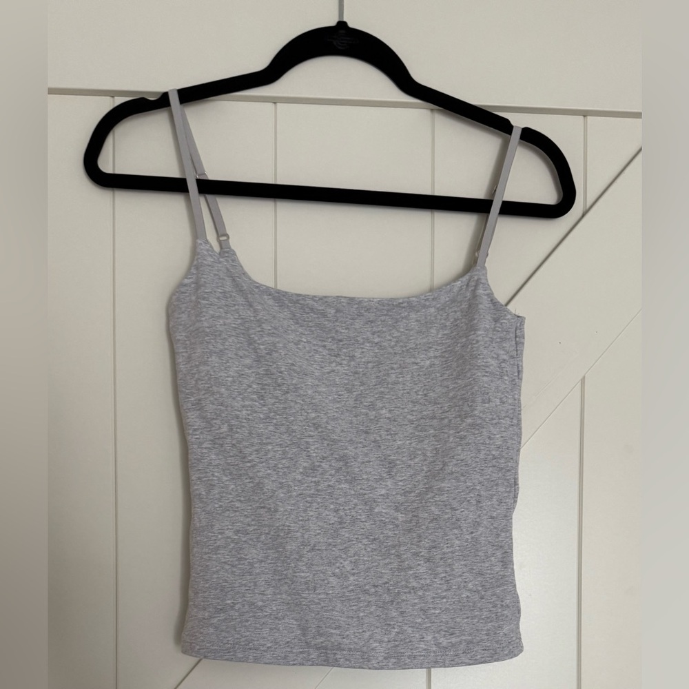 Set of 3 Abercrombie & Fitch Light Gray, white and black Camisoles